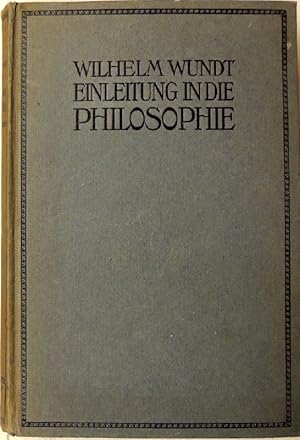 Einleitung in die Philosophie;