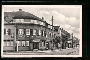 Ansichtskarte Greppin b. Bitterfeld, Gasthaus Finsterbusch in der strasse