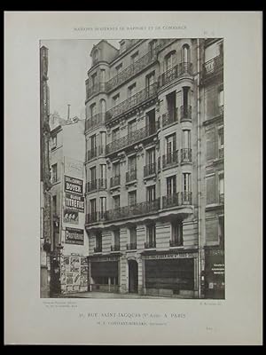 PARIS, 31 RUE SAINT JACQUES - PLANCHES ARCHITECTURE 1905 - MONTROUGE, VAUCHERET