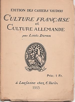 Culture française et culture allemande