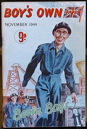 Seller image for Boy's Own Paper November 1944 / E R Yarham "Flying Doctors" / George A Griffiths "Britain's N0.1 Industry" / Hugh McCutcheon "Alamein to Tunis" / A R Payne "Naval Review" / E Yarham "Royal Navy - Good Samaritan" / S M Hill "Young Farmers' Club" / Edward Richardson "Stronghold Against the Saracen" / John Hampshire "By Field and Footpath" / Michael Forrest "Rivals of the Lakes" / Erroll Collins "Mariners of Space" for sale by Shore Books