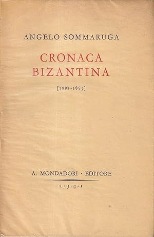 Cronaca Bizantina (1881-1885). Note e ricordi