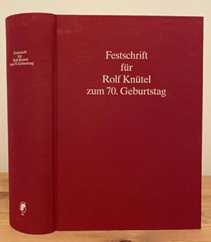 Seller image for Festschrift fr Rolf Kntel zum 70. Geburtstag for sale by Treptower Buecherkabinett Inh. Schultz Volha