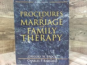 Seller image for Procedures in Marriage and Family Therapy for sale by Archives Books inc.