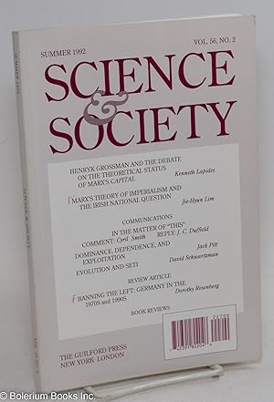 Imagen del vendedor de Science & Society; an independent journal of Marxism, volume 56, no. 2 (Summer 1992) a la venta por Bolerium Books Inc.