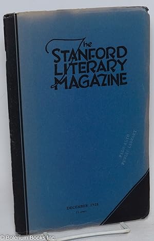 Bild des Verkufers fr The Stanford Literary Magazine: vol. 4, #2, December 1928 zum Verkauf von Bolerium Books Inc.