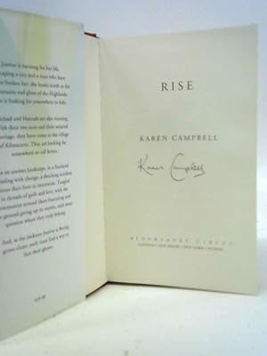 Imagen del vendedor de Rise a la venta por World of Rare Books