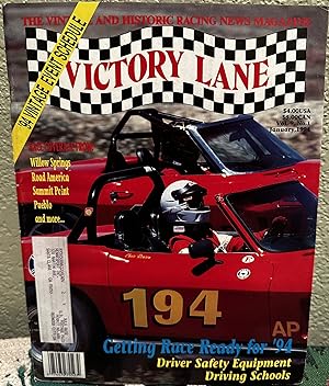Victory Lane The Vintage and Historic Racing News Magazine Vol. 9 No 1 January 1994