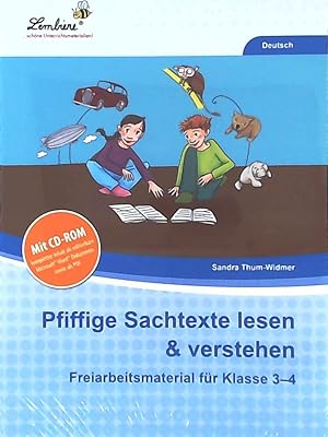 Pfiffige Sachtexte lesen & versehen, Freiarbeitsmaterial für Klasse 3 - 4. Mit CD-ROM