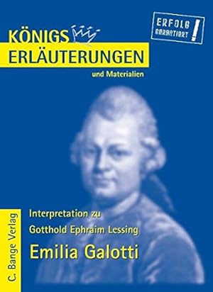 Bild des Verkufers fr Knigs Erluterungen und Materialien, Bd.16, Emilia Galotti zum Verkauf von Antiquariat Buchhandel Daniel Viertel