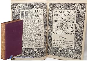 Seller image for A Short Biographical Dictionary of English Literature (Everyman's Library #449) for sale by Bluebird Books (RMABA, IOBA)