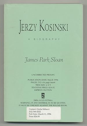 Bild des Verkufers fr Jerzy Kosinski: A Biography zum Verkauf von Between the Covers-Rare Books, Inc. ABAA