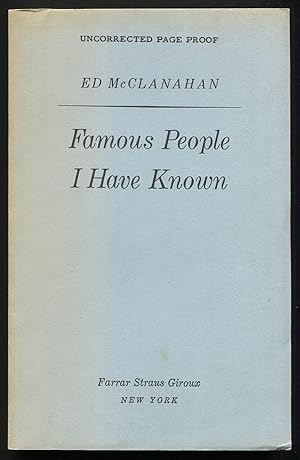 Seller image for Famous People I Have Known for sale by Between the Covers-Rare Books, Inc. ABAA