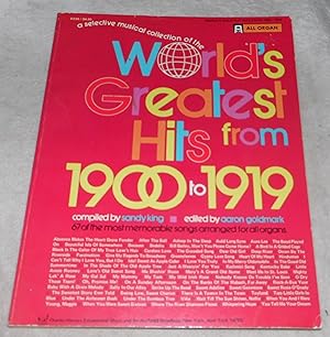 Image du vendeur pour World's Greatest Hits From 1900 to 1919 mis en vente par Pheonix Books and Collectibles