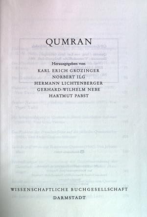 Seller image for Wege der Forschung, Bd. 410 : Qumran. for sale by books4less (Versandantiquariat Petra Gros GmbH & Co. KG)
