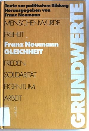Bild des Verkufers fr Gleichheit. Reihe Grundwerte ; Bd. 7 zum Verkauf von books4less (Versandantiquariat Petra Gros GmbH & Co. KG)
