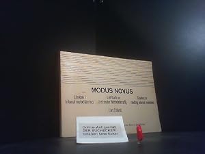 Seller image for Modus novus : Lehrbuch in freitonaler Mel.-Lesg ; mit Vorw. Lars Edlund for sale by Der Buchecker