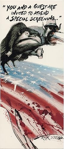 Imagen del vendedor de Where the Buffalo Roam (Original screening invitation illustrated by Ralph Steadman for the 1980 film) a la venta por Royal Books, Inc., ABAA