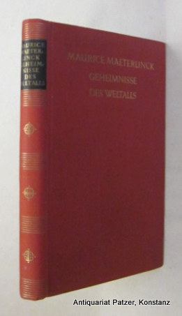 Geheimnisse des Weltalls. Übersetzt von Käthe Illch. Stuttgart, DVA, 1930. 181 S., 1 Bl. Roter Or...