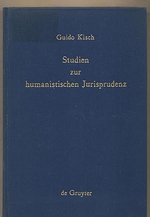 Bild des Verkufers fr Studien zur humanistischen Jurisprudenz zum Verkauf von avelibro OHG