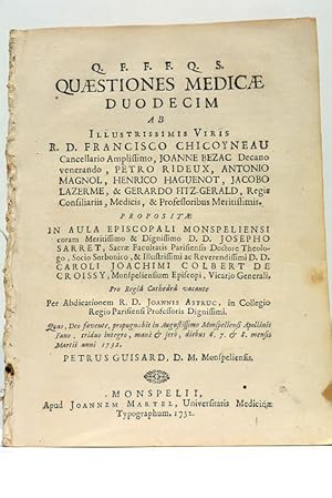 Image du vendeur pour Quaestiones Medicae Duodecim. mis en vente par ltimo Captulo S.L.