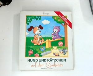 Bild des Verkufers fr Hund und Ktzchen auf dem Spielplatz. Django, Ein Lese- und Puzzle-Buch zum Verkauf von ANTIQUARIAT FRDEBUCH Inh.Michael Simon