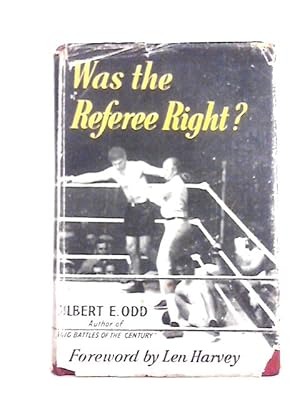 Bild des Verkufers fr Was the Referee Right? zum Verkauf von World of Rare Books