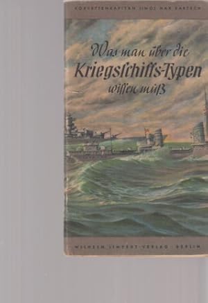 Bild des Verkufers fr Was man ber die Kriegsschiffs-Typen wissen mu. Korvettenkapitn (Ing.) Max Bartsch. Sonderdruck des Oberkommandos der Kriegsmarine (Hrsg.). zum Verkauf von Fundus-Online GbR Borkert Schwarz Zerfa