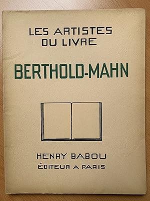 Berthold-Mahn - Les Artistes du Livre