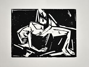 Bild des Verkufers fr Pieta 1920. [1996]. [Original-Holzschnitt / original woodcut]. zum Verkauf von Antiquariat Lenzen