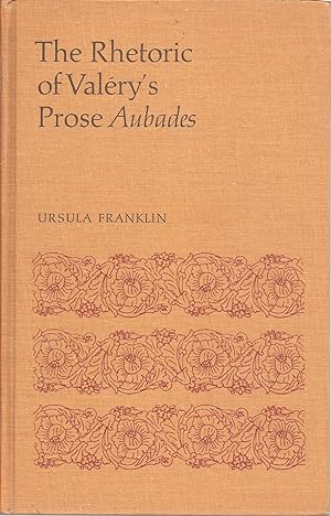 Immagine del venditore per Rhetoric of Valery's Prose Aubades venduto da Redux Books