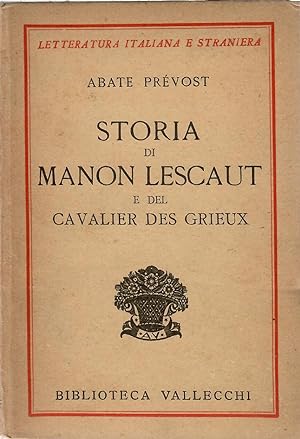 Storia di Manon Lescaut e del cavalier des Grieux
