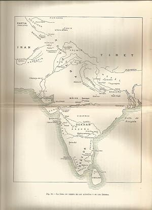 Seller image for LAMINA 20866: Mapa de la India en la epoca de los Andhra for sale by EL BOLETIN