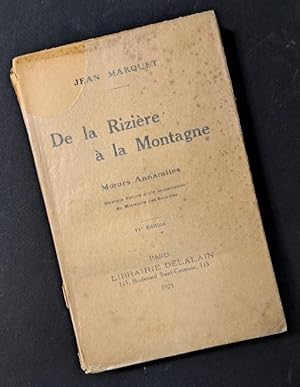 Image du vendeur pour De la rizire  la montagne : moeurs annamites. dition dfinitive mis en vente par Librairie de l'Avenue - Henri  Veyrier