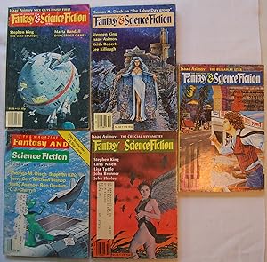 Fantasy & Science Fiction Magazine, The Gunslinger in 5 magazines, Complete Set