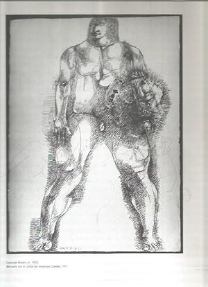 Seller image for LAMINA 19510: Beovulfo con la cabeza del monstruo Grendel, por Baskin for sale by EL BOLETIN