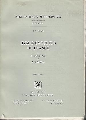 Hymenomycetes de France; Hetérobasidiés, homobasidiés gymnocarpes.