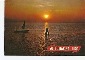 Bild des Verkufers fr Postal 022635 : Sottomarina lido - Chioggia, Sunset on the lagoon zum Verkauf von EL BOLETIN