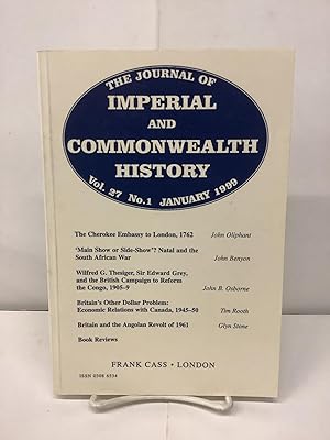Seller image for The Journal of Imperial and Commonwealth History, Vol. 27 No. 1, January 1999 for sale by Chamblin Bookmine