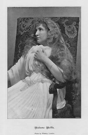 Dame Nellie Melba,Australian operatic dramatic coloratura soprano,vintage swantype Illustration