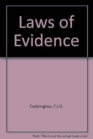 Seller image for Laws of Evidence for sale by WeBuyBooks