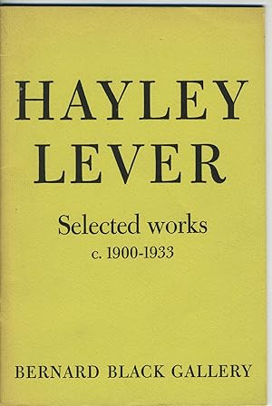 Imagen del vendedor de Hayley Lever Selected Works c. 1900-1933 a la venta por Antipodean Books, Maps & Prints, ABAA