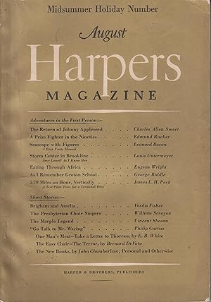 Imagen del vendedor de Midsummer Holiday Number - August Harpers Magazine a la venta por Robinson Street Books, IOBA
