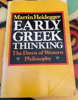 Seller image for Early Greek Thinking for sale by Ocean Tango Books