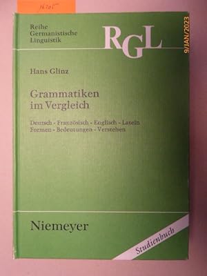 Bild des Verkufers fr Grammatiken im Vergleich : Deutsch - Franzsisch - Englisch - Latein ; Formen - Bedeutungen - Verstehen. zum Verkauf von Krull GmbH