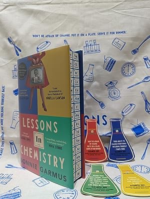 Seller image for Lessons in Chemistry (Signed Stamped First Edition with bookmark set and tea towel) for sale by Fialta Books