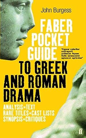 Bild des Verkufers fr The Faber Pocket Guide to Greek and Roman Drama zum Verkauf von WeBuyBooks