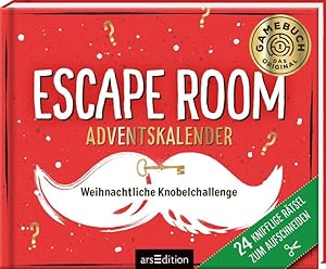Bild des Verkufers fr Escape Room Adventskalender. Weihnachtliche Knobelchallenge: 24 knifflige Rtsel zum Aufschneiden zum Verkauf von Antiquariat Armebooks