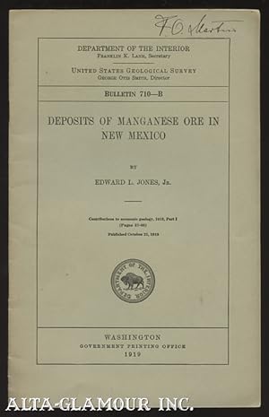 DEPOSITS OF MANGANESE ORE IN NEW MEXICO Bulletin 710-B