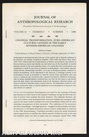 Seller image for COLONIAL TRANSFORMATION: Euro-American Cultural Genesis In The Early Spanish-American Colonies Vol. 52, No. 2 / Summer 1996 for sale by Alta-Glamour Inc.